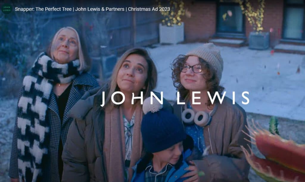 Familie zu Weihnachten im John Lewis Werbevideo