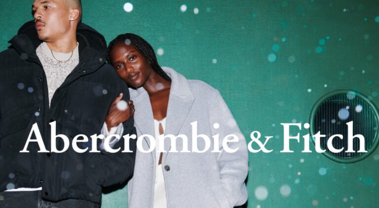 Aktuelle Winter-Kampagne von Abercrombie & Fitch mit zwei Models