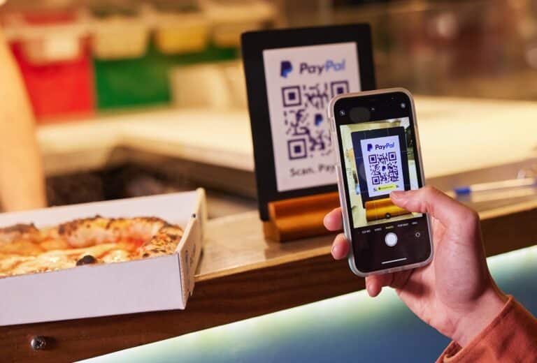 QR-Code für eine PayPal-Zahlung