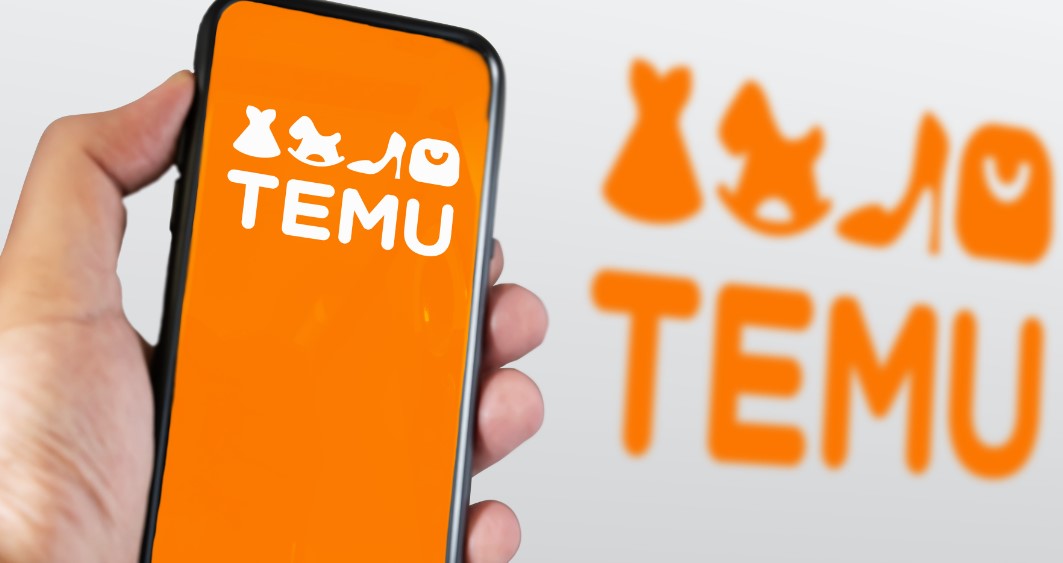 Abbildung des Temu-Logos auf einem Smartphone