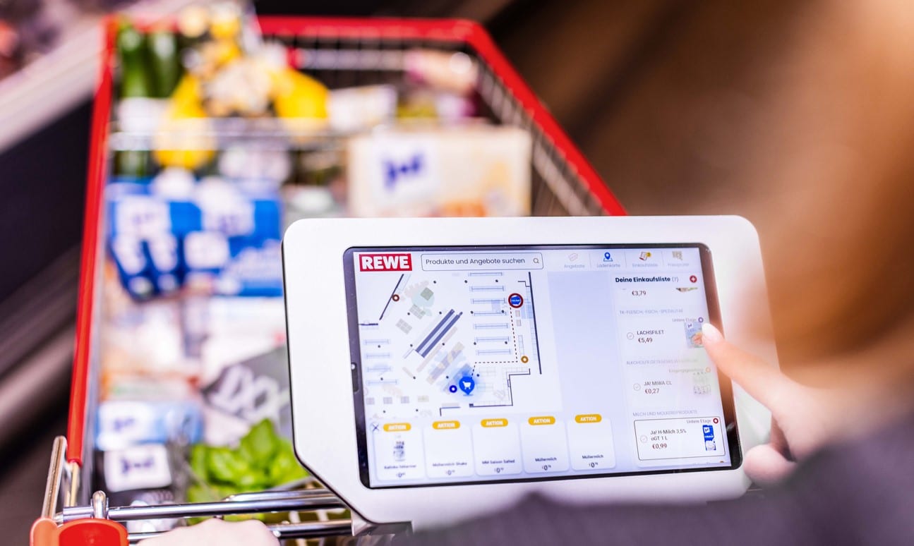 Digitaler Einkaufwagen von REWE und Catch