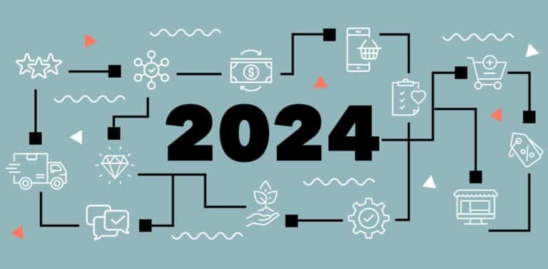 Cover mit 2024 für den E-Commerce Report vomn Tradebyte
