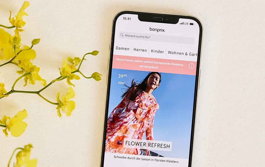 Mobile Shopping-App von Bonprix