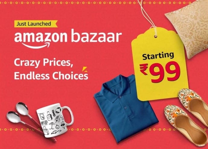 Teaser zu Amazon Bazaar in Indien