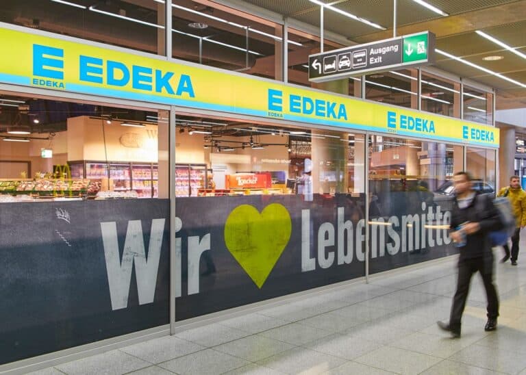 Edeka Filiale am Stuttgarter Flughafen