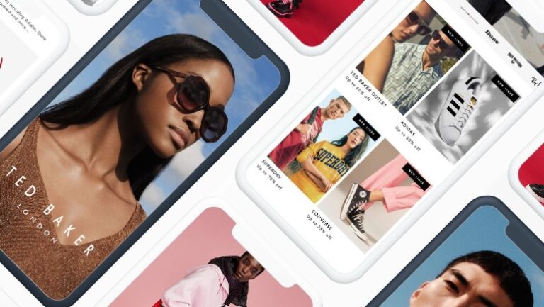 Mehrere Screenshots der Secret Sales App