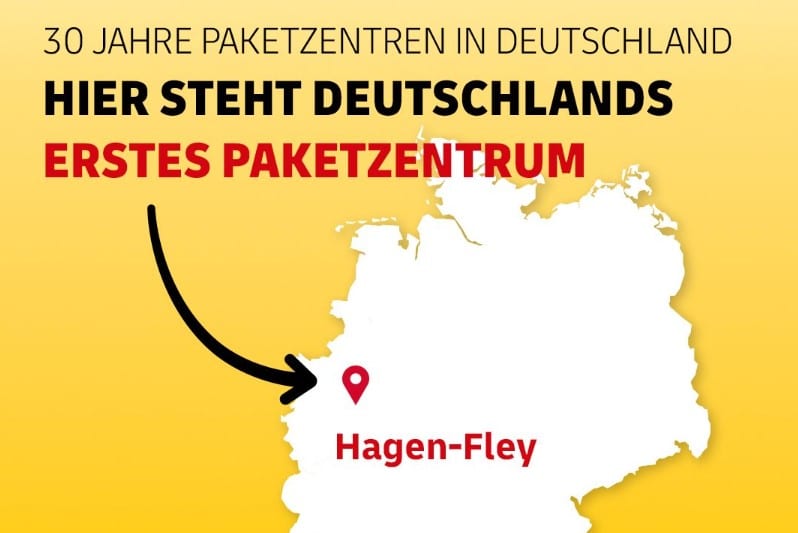 Deutschlands erstes Paketzentrum von DHL