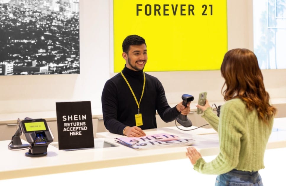 Retourenannahme von SHEIN Produkten bei Forever 21