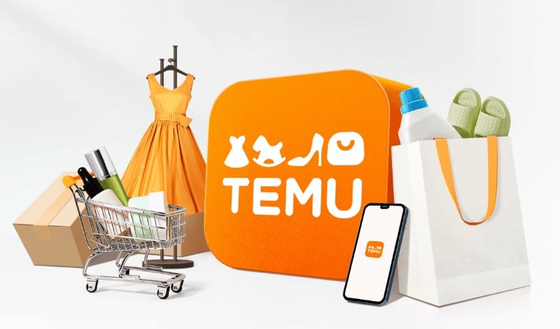 Logos von Temu UK