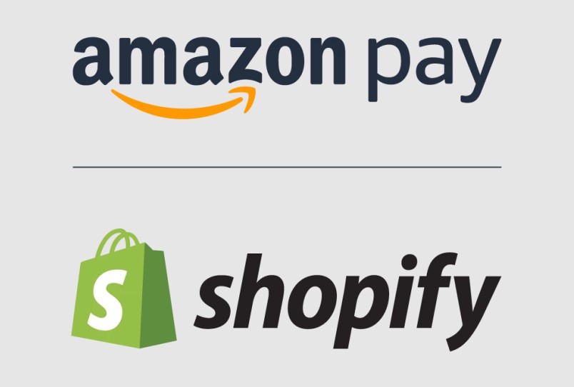 Logos von Amazon Pay und Shopify