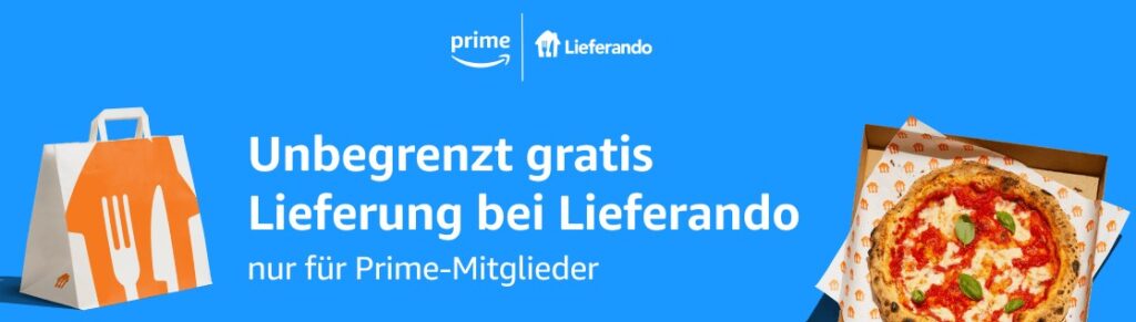 Amazon Prime und Lieferando Partnerschaft