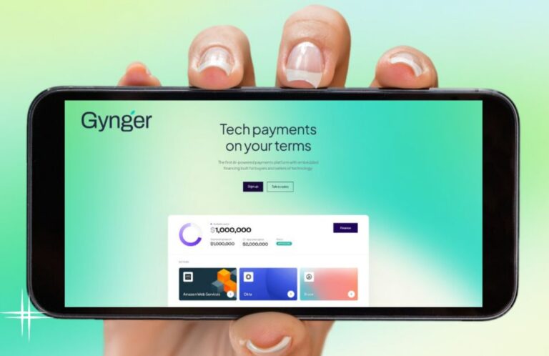Tech payments on your termins Slogan von Gynger