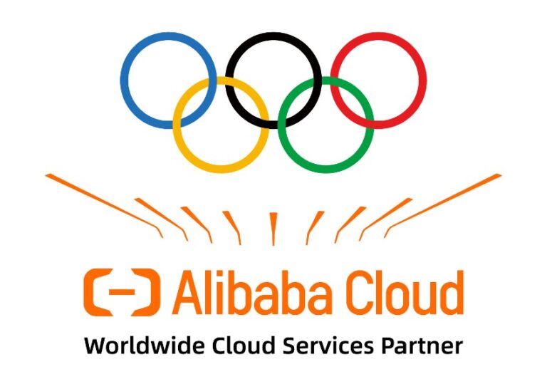 Logo von Olympia und Alibaba Cloud