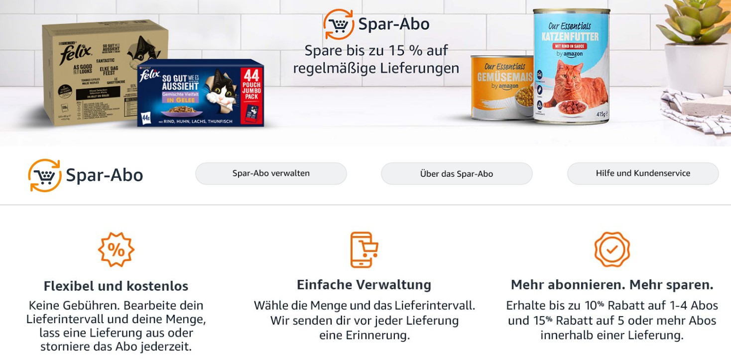 Amazon Spar-Abo Erklärung