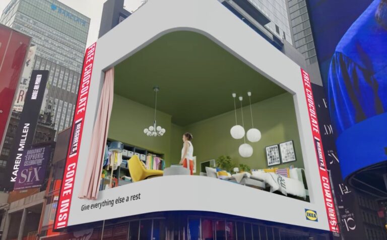 Ikea 3D-Billboard am Times Square in New York City