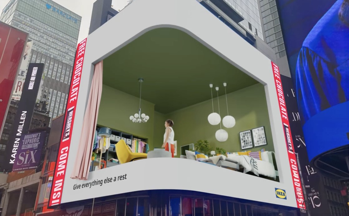 Ikea 3D-Billboard am Times Square in New York City