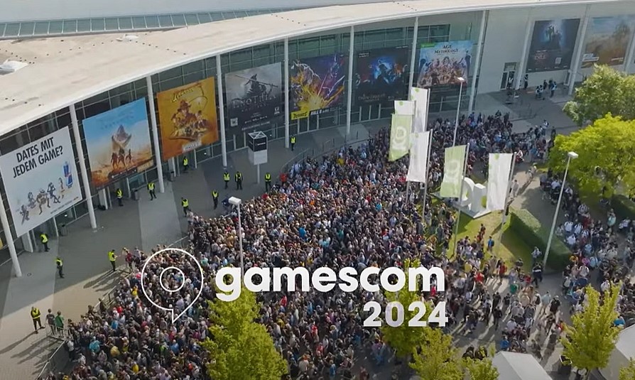 Gamescom 2024 Besucher von oben fotografiert