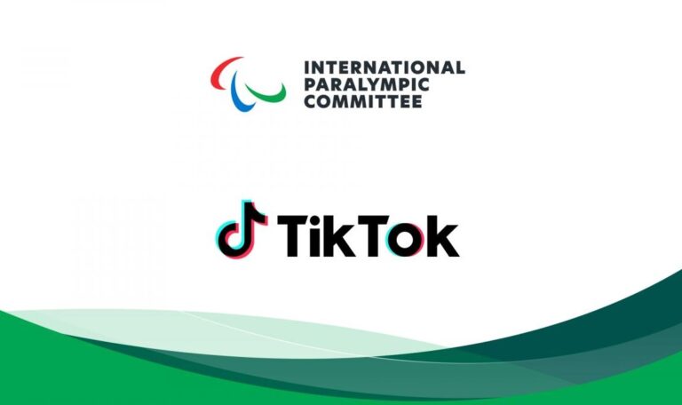 Logos des Paralympic Committees und TikTok