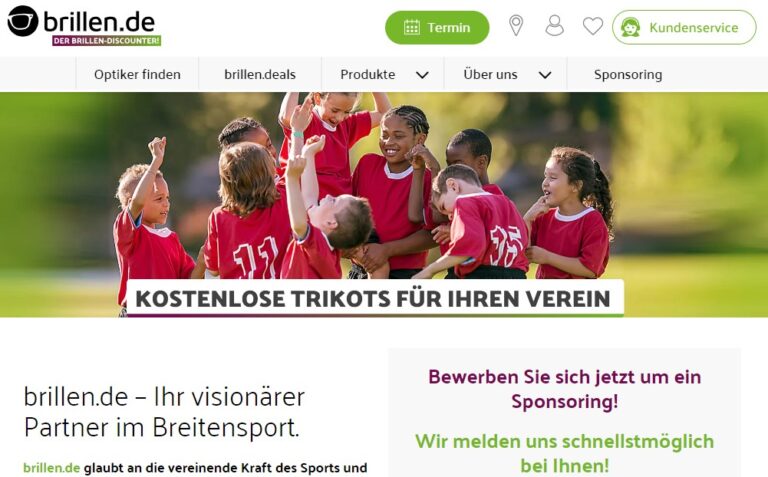 Brillen.de. Sponsoring für Vereine im Breitensport