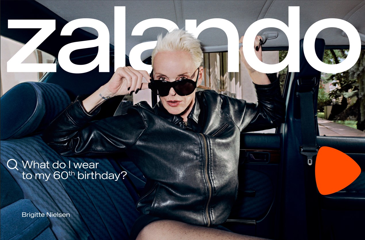 Brigitte Nielsen für eine Zalando Kampagne