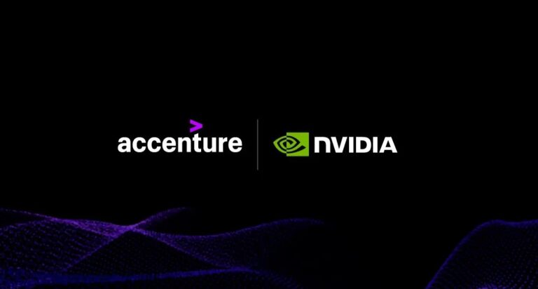 Logos von Accenture und Nvidia