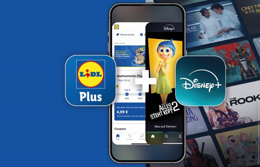 Disney+ über die Lidl-Plus-App