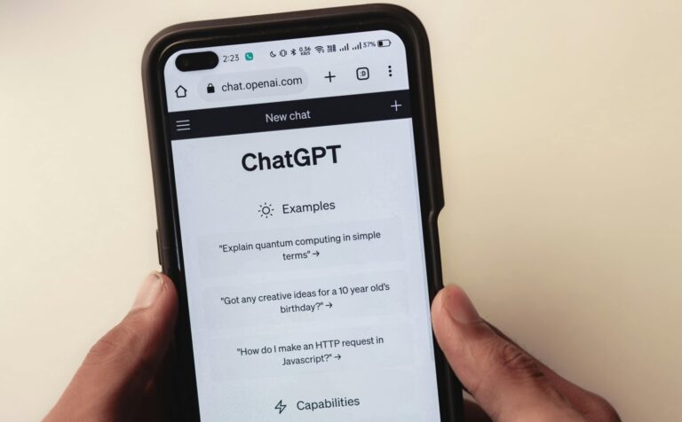 ChatGPT App auf einem iPhone