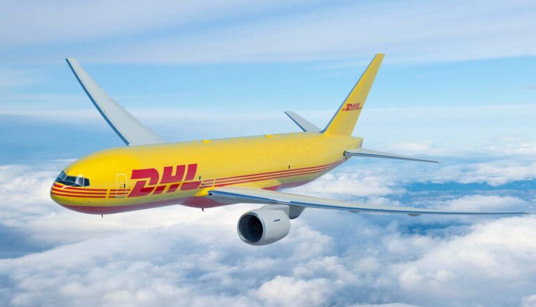 DHL Frachtflugzeug