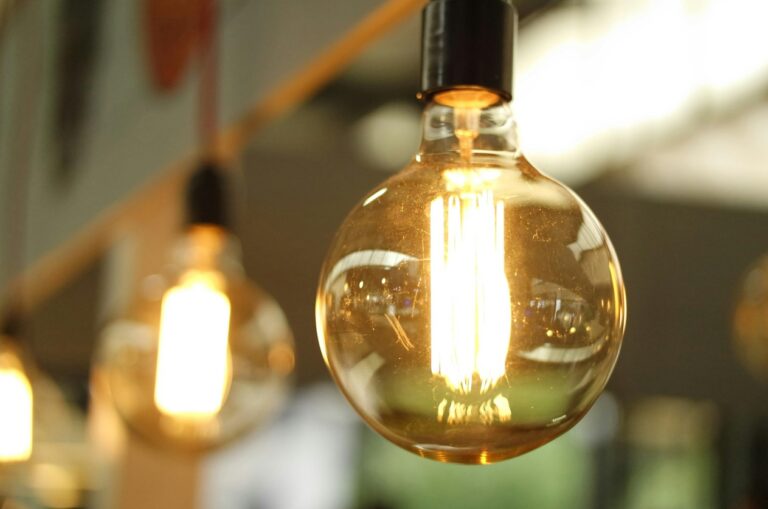 Mehrere Glühbirnen in Nahaufnahme