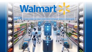 Illustration zu KI-Technologie im Handel bei Walmart