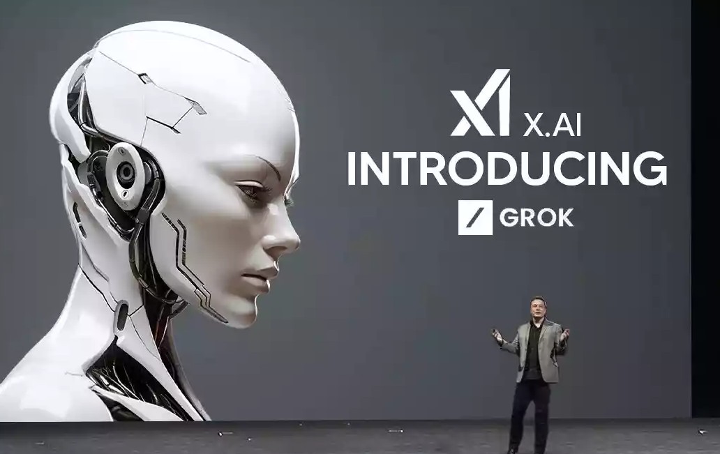 Elon Musk bei der Vorstellung von Grok von xAI