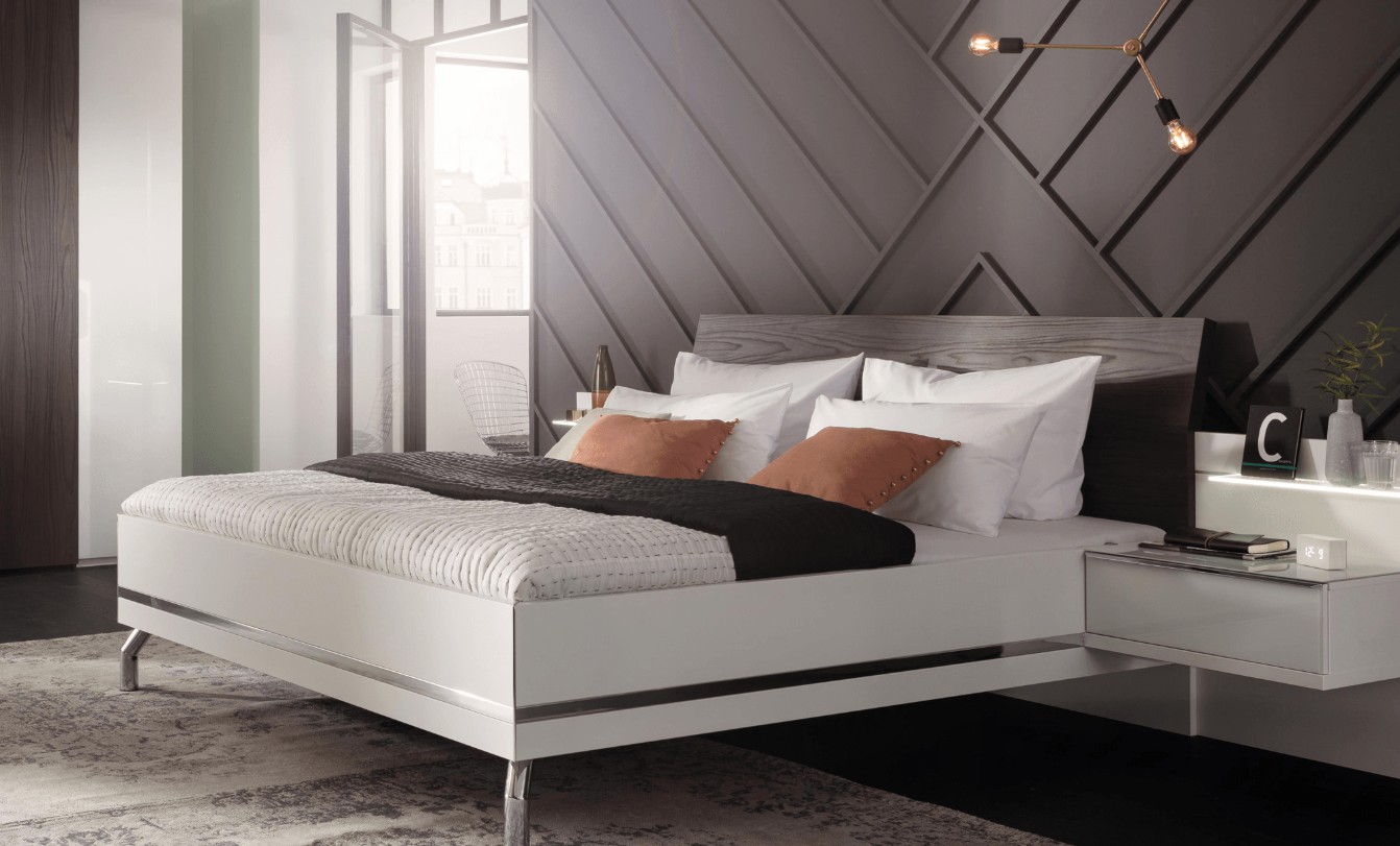 Dekoriertes Schlafzimmer von Nolte Möbel