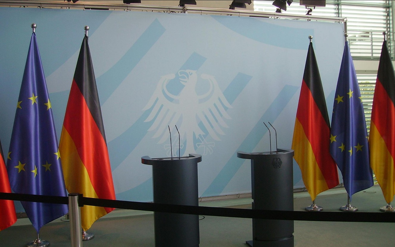 Deutschland Pressewand Bundesregierung