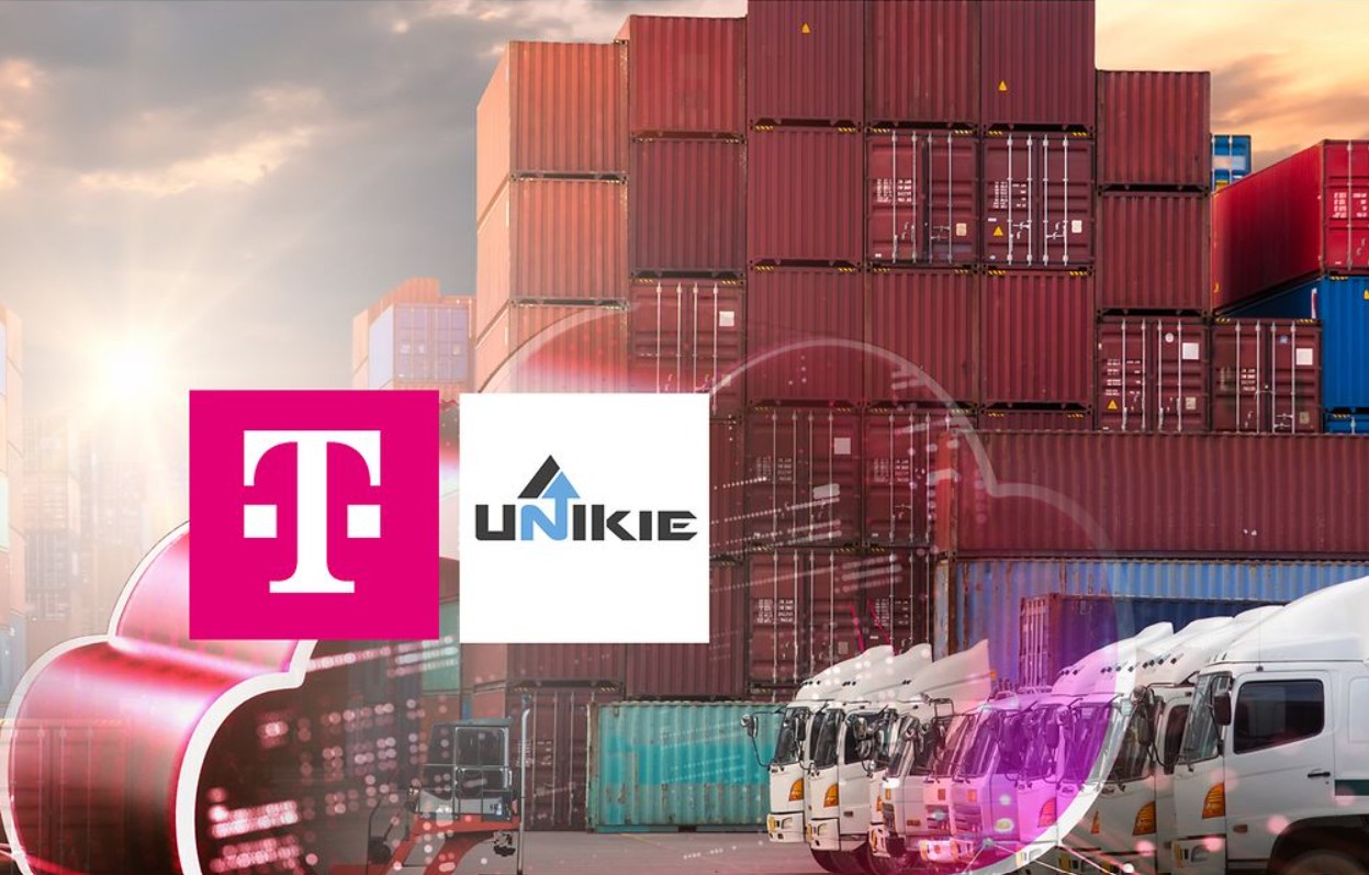 Logos von Telekom und Unikie