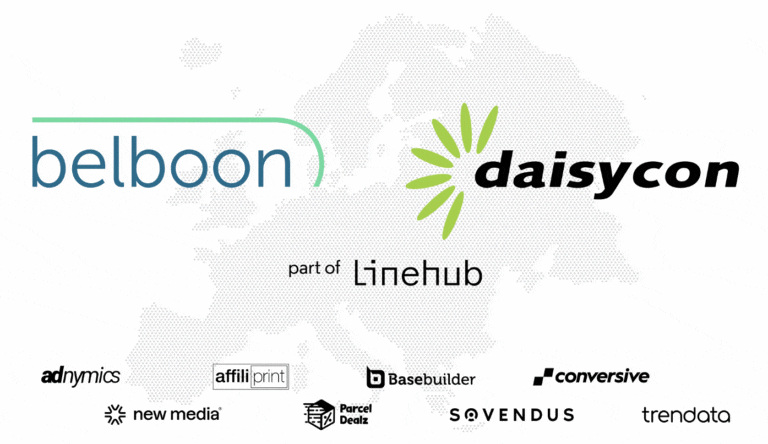Logos von belboon, daisycon und linehub