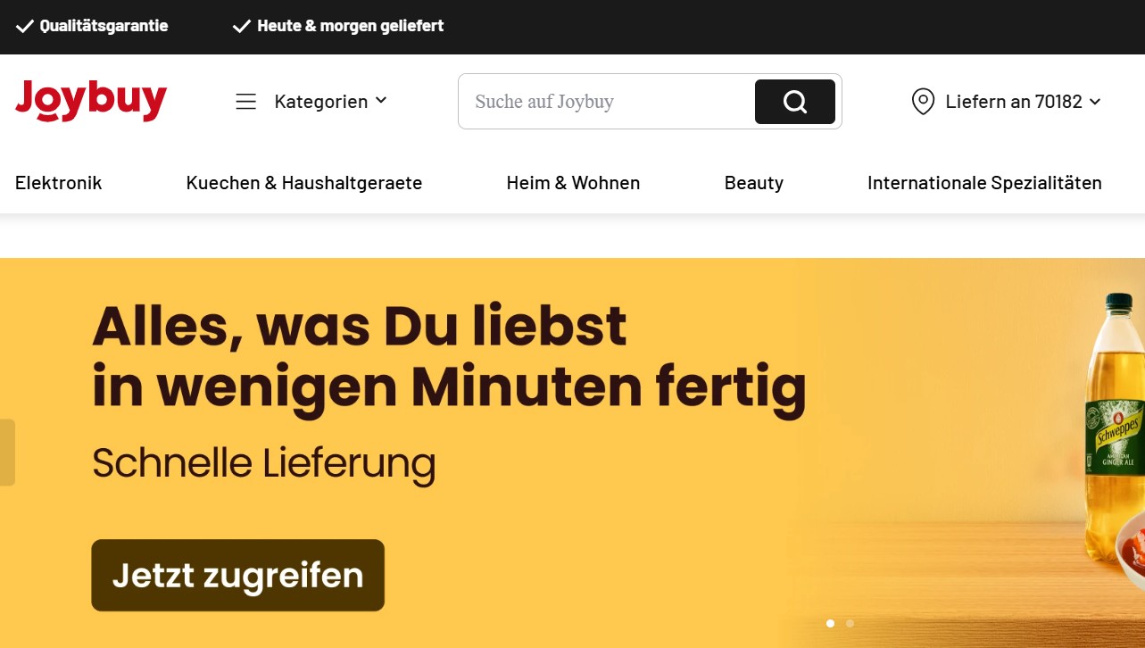 Startseite von Joybuy Deutschland