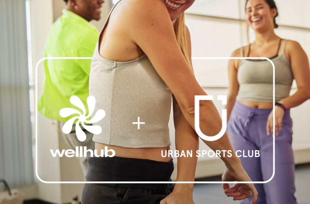 Logos von Wellhub und Urban Sports Club