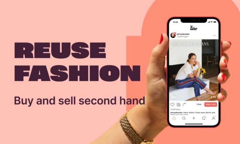 Tise Reuse Fashion auf einem Smartphone