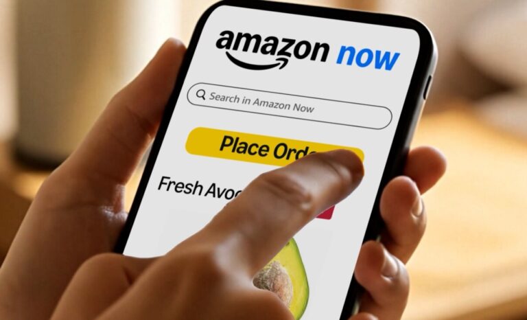 Amazon Now UAE auf einem Smartphone