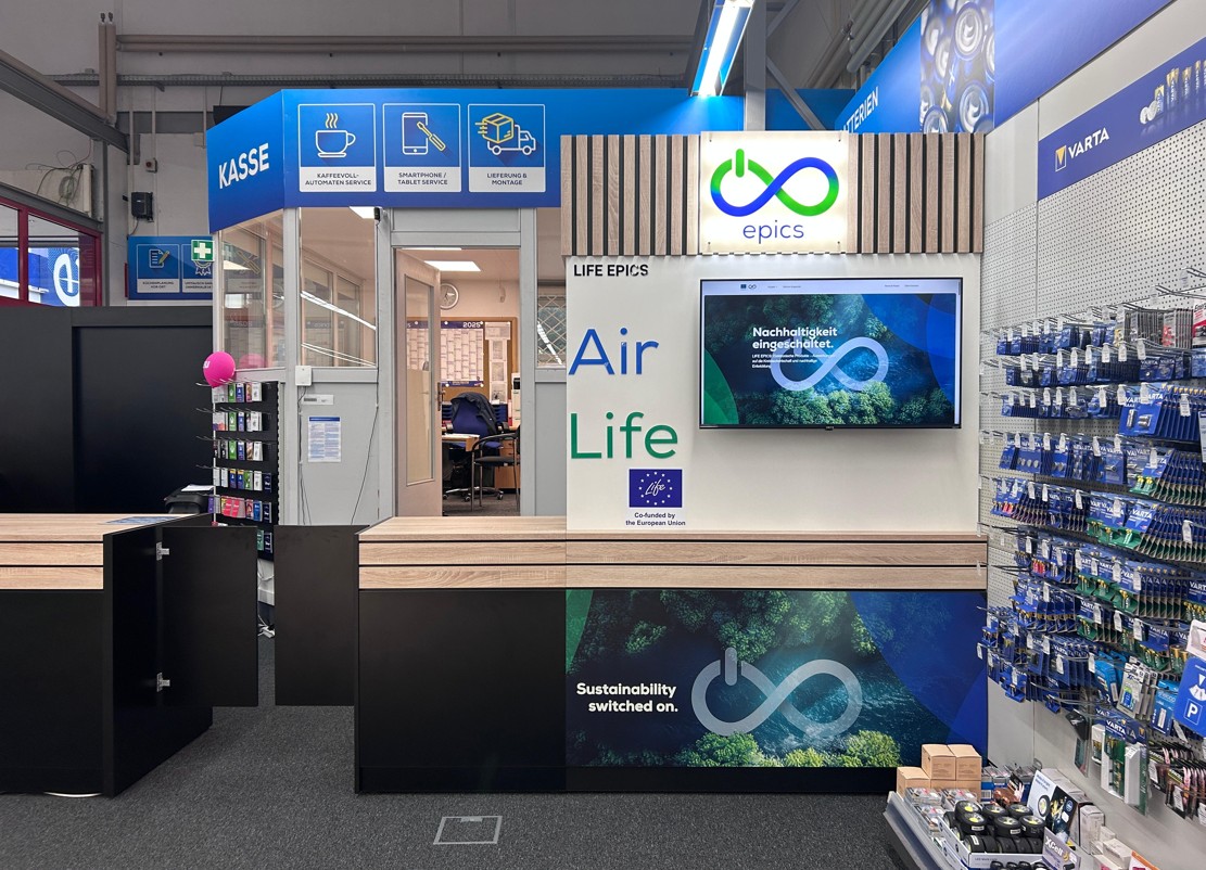 Life Epics Repair Corner bei EURONICS