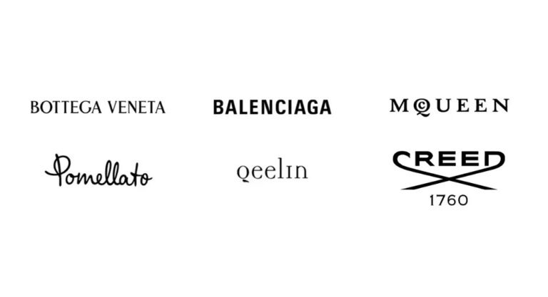 Logos der Beauty Marken von Kering