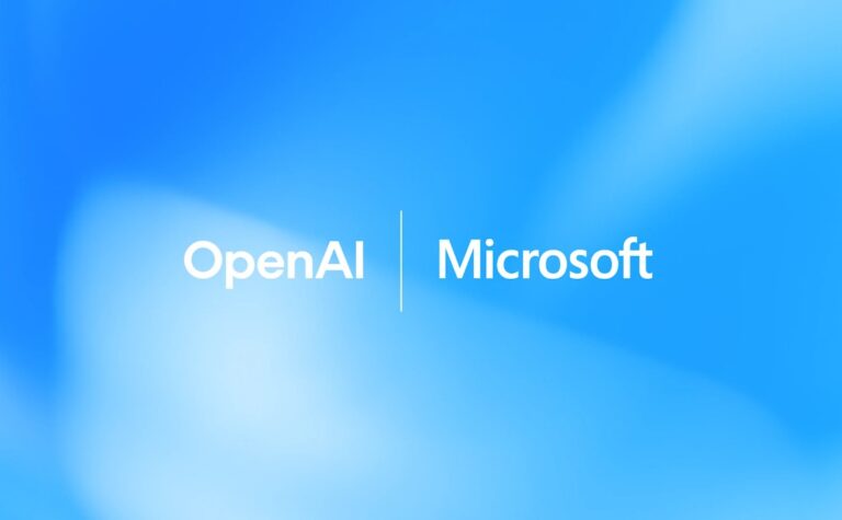 Logos von OpenAI und Microsoft