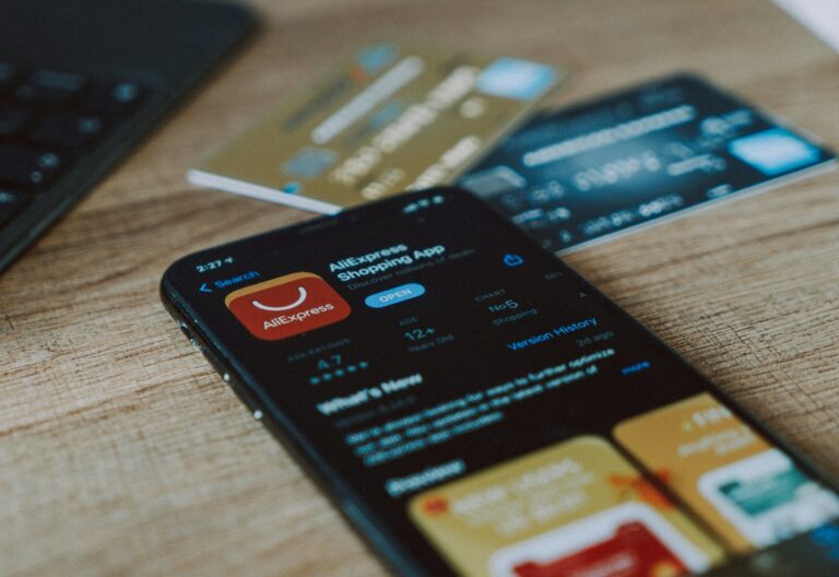 AliExpress Appp auf einem Smartphone