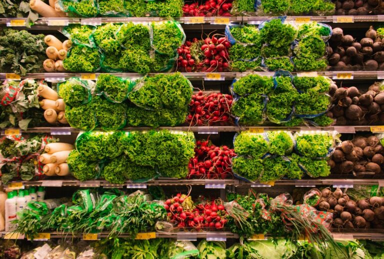 Frische Lebensmittel in einem Supermarkt