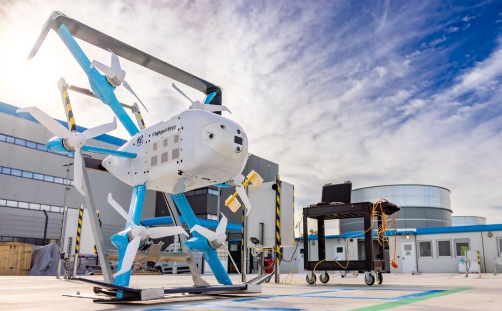 Amazon Drohne MK30 in Grossbritannien