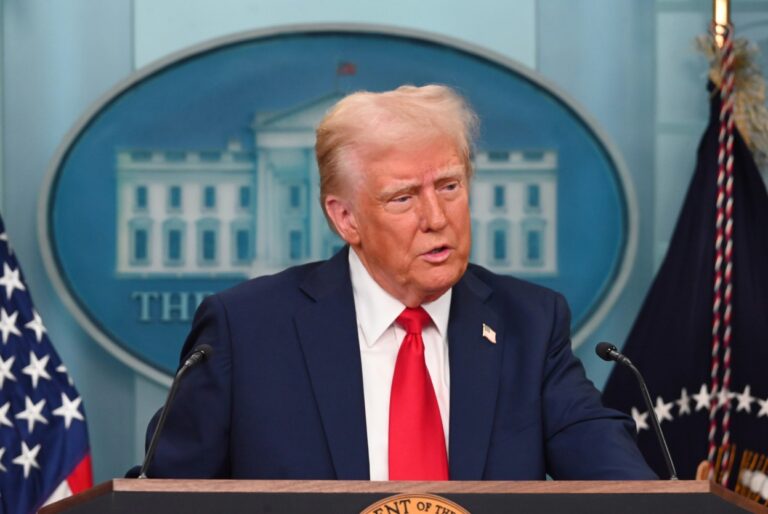 Donald Trump bei einer Pressekonferenz