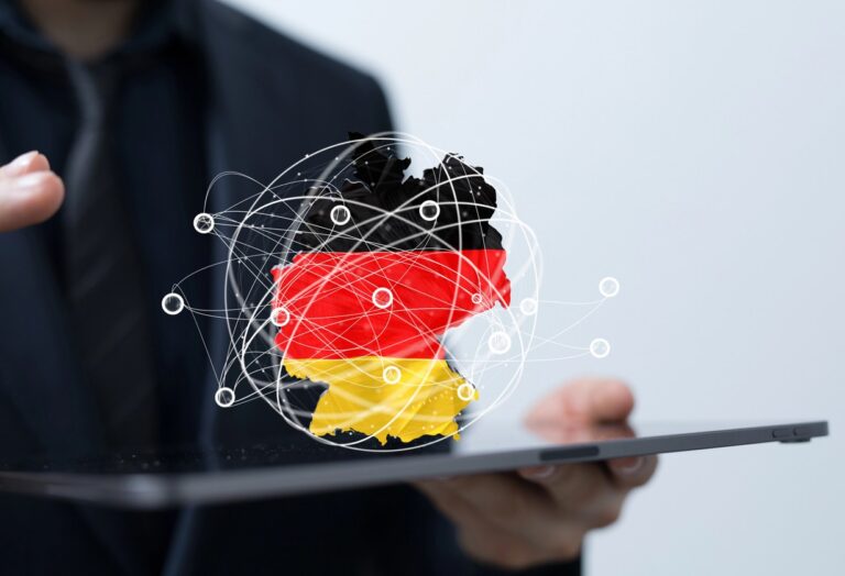 Symbolik zur digitalen Infrastruktur in Deutschland