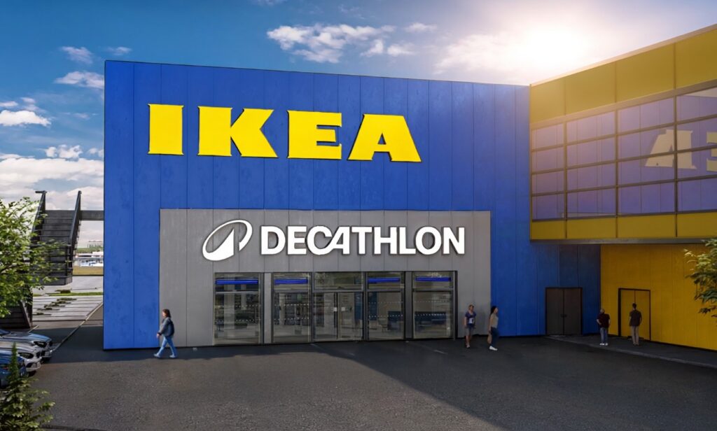 Decathlon Shop in einem IKEA Store in UK