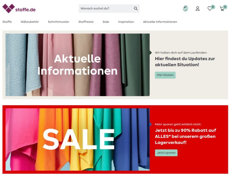 Stoffe de Startseite