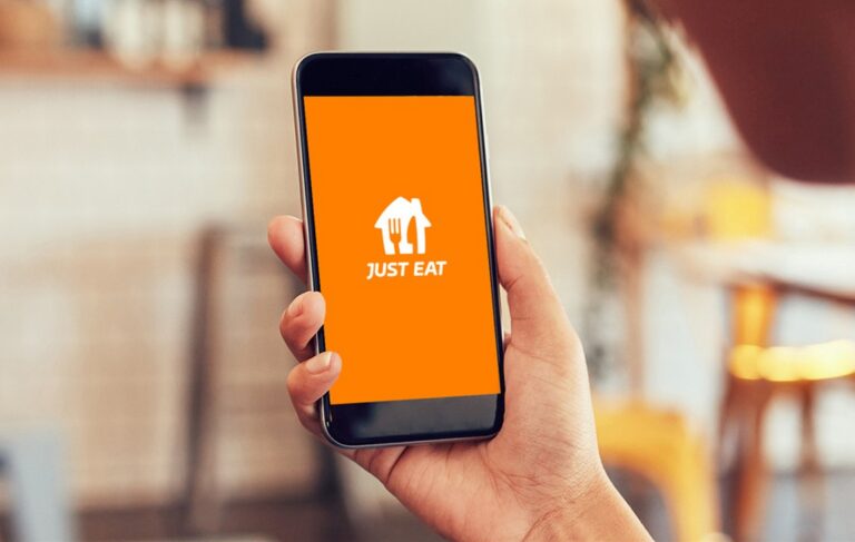 JUST EAT Logo auf einem Smartphone